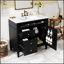 Meuble-lavabo moderne de 36 pouces avec lavabo supérieur, rangement spacieux et tiroir rabattable pour une organisation efficace-1382250963