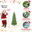  Arbre de Noël mince - 424 pointes, branches en PE + PVC-1222394508