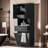 Mubashar Tall Bathroom Cabinet with Tilt-Out Laundry Hamper, Upper Storage Cabinet, A Drawer and Open Shelves-36913640