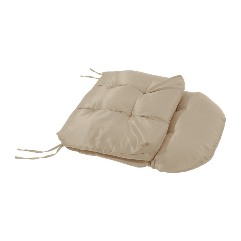 Outdoor Seat/Back Cushion, 8cm H x 125cm W x 53cm D, Khaki