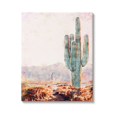 Cactus debout sur fond blanc