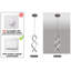 1 - Light Grey LED Unique/Statement Pendant