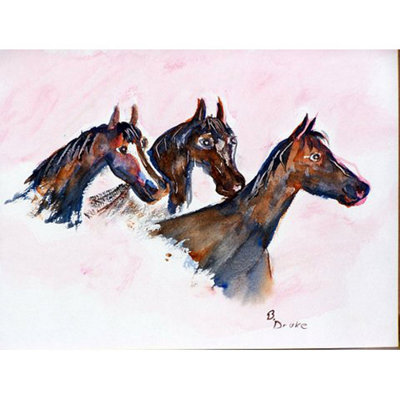 Three Horses Non-Slip Indoor Doormat