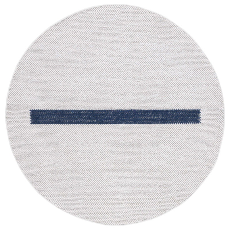 Natura Flat Weave Wool Rug, Round 6'