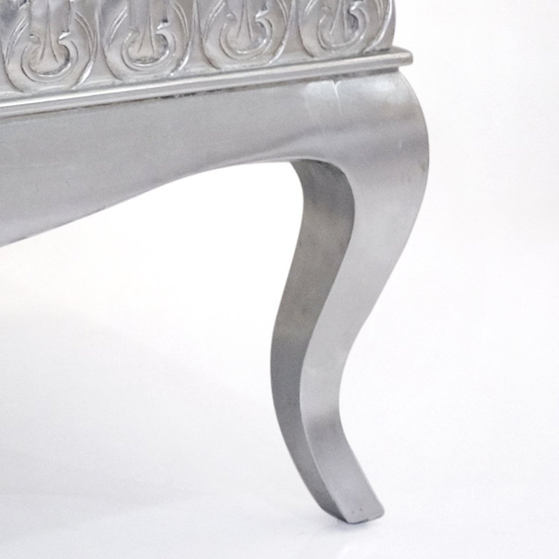 Loire Four Leg Coffee Table, 120 x 70cm, Silver Leaf