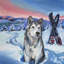 Northern Lights - Wrapped Canvas Painting-646285686