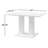 6-Person Rectangular High Gloss Double Pillar Dining Table-1295296503-1295296501