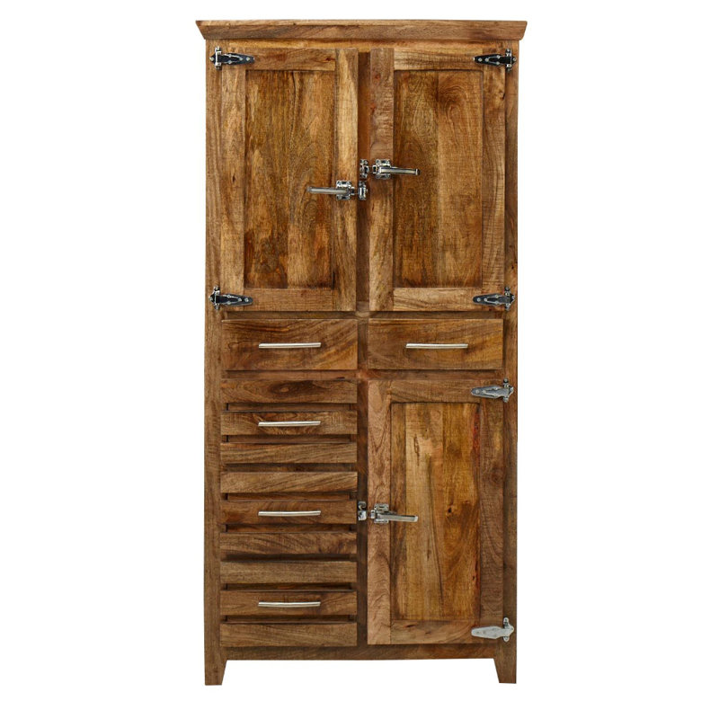 Buffet décoratif 3 portes en bois massif