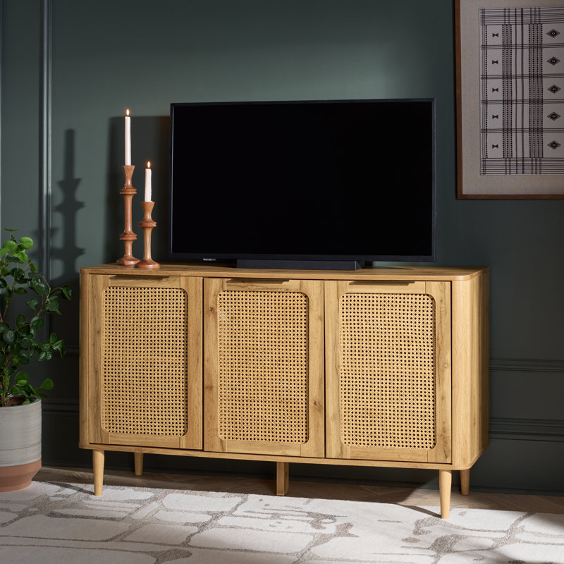 Brey 3 Door Tv Stand, Oak