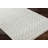Lavande Checkered Wool Area Rug in Gray/Ivory-1427375534