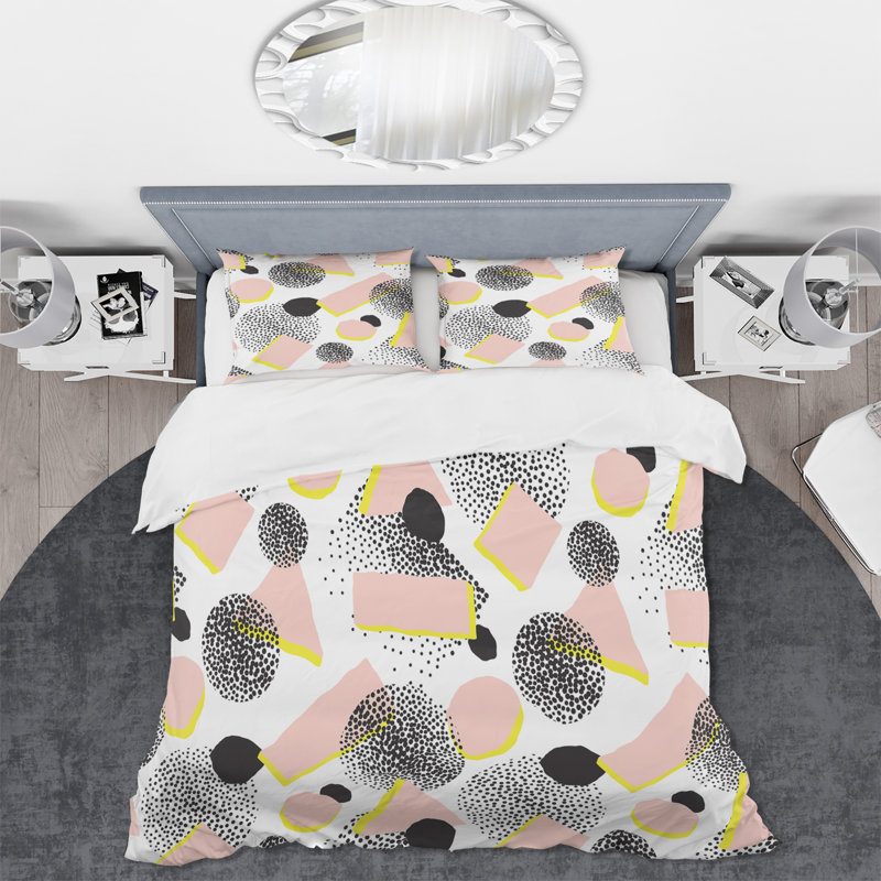 Ensemble de housse de couette en microfibre Radrosav, Housse de couette simple + 1 taie décorative stan