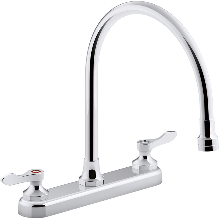 , 1.5 gpm Triton Bowe 1.5 gpm Kitchen Sink Faucet with 9-516 In. Gooseneck Spout, Aerated Flow and Lever Handles