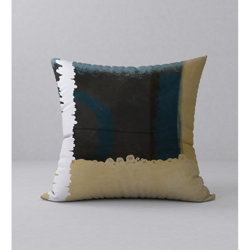 Abstract Throw Pillow, 24" H x 24" W