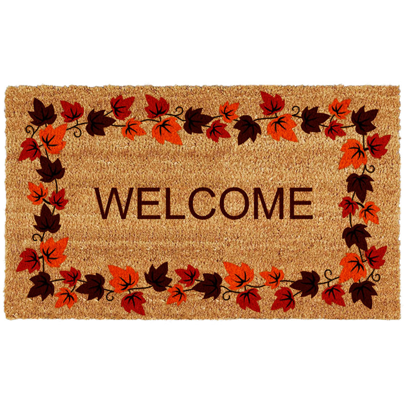 Tapis d'entrée antidérapant Autumn Welcome 29 po x 17 po