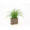 24 " H Faux Snake Plant Grass in Earthenware Vase
