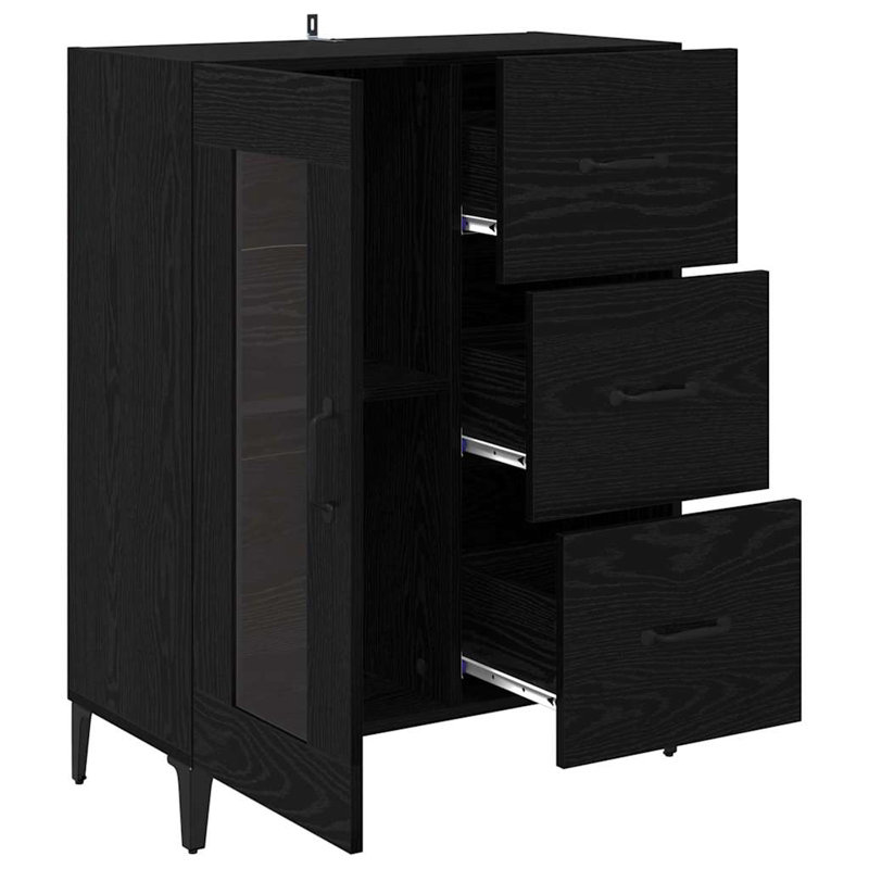 Sideboard Accent Chest, Black Oak