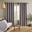Yarn Dyed Cotton Chambray Curtains Two Panels-71482845-71482844