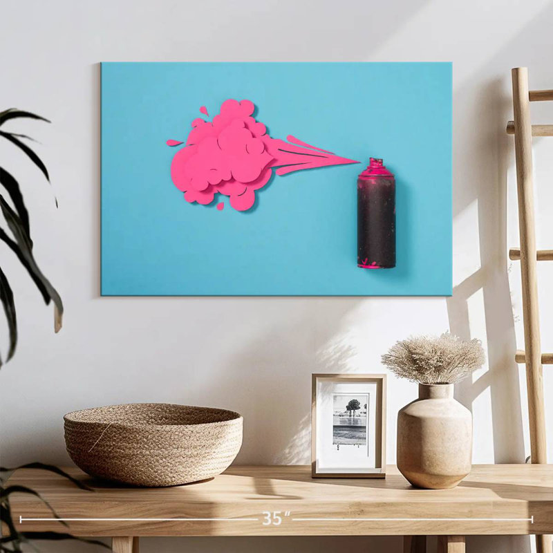 Senne Creative rose, peinture en aérosol, H 16 po x l 24 po