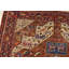Tapis oriental noué à la main en laine / soie brun 6 pi 7 po x 9 pi 6 po Fine Tribal