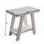 Table d'appoint blanche contemporaine avec tablette de rangement supplémentaire - Plateau en placage de bois dur, rangement supplémentaire et pieds larges et élégants (en option).