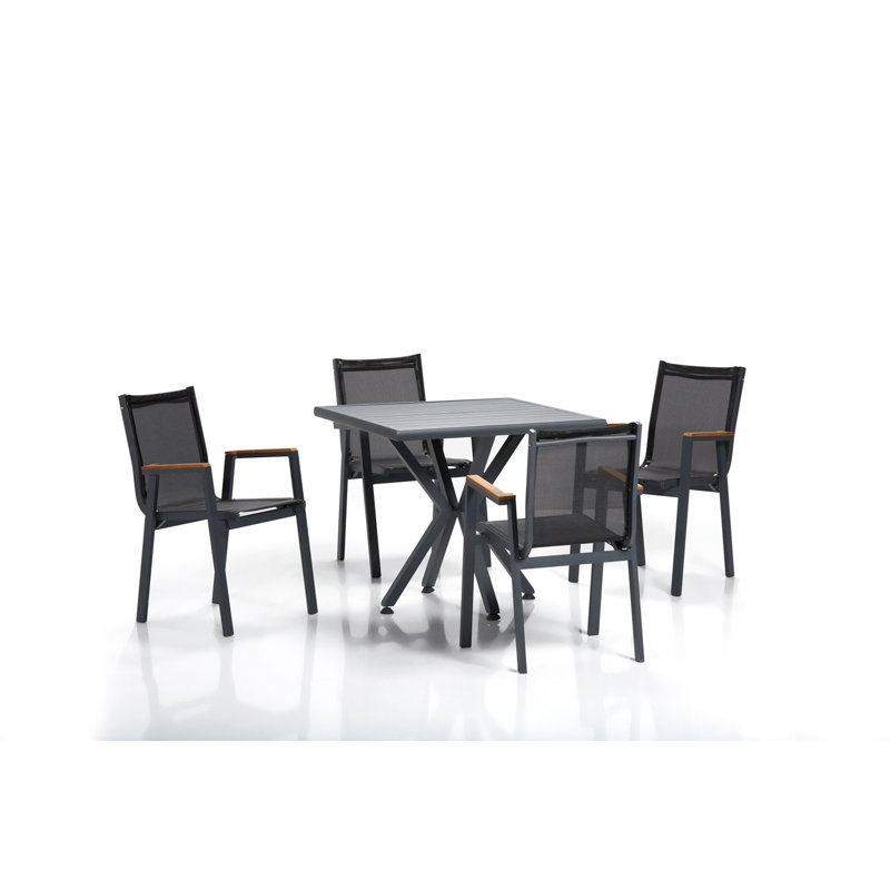 Halle-Rose Dining Set, Grey 
