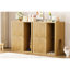 Litière pour chat 31,5 pouces avec tablette de rangement, poteau à griffes et armoire à mouvement facile pour plusieurs maisons en bois, arbre, esthétique maison