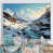 Cadre flottant blanc