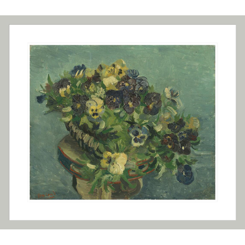 Panier de pensées par Vincent van Gogh, 23,5 po H x 26,88 po L