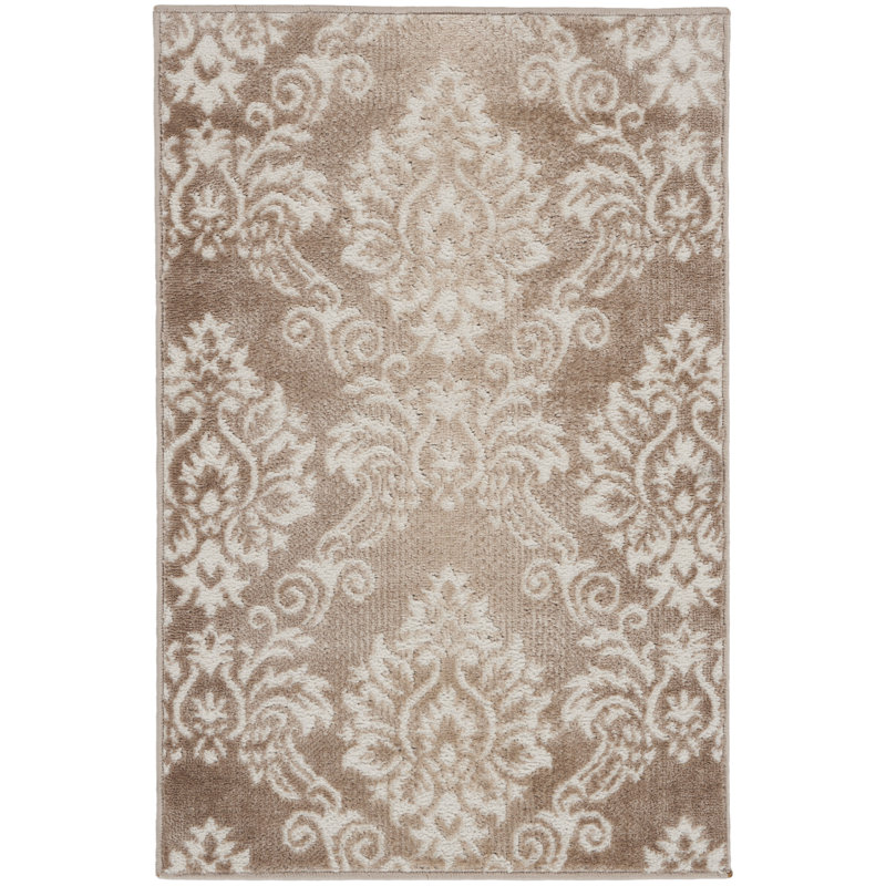 Tapis floral ivoire Rheba, Rectangle 2 pi x 3 pi