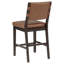 Chaise rembourrée en similicuir Tegan