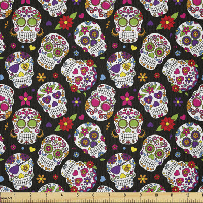 Daionna Sugar Skull Fabric