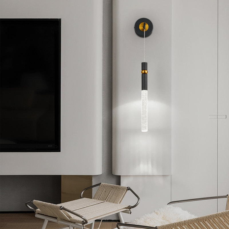 Appliques murales Luminaires muraux modernes à DEL Éclairage mural en cristal pour salle de bain