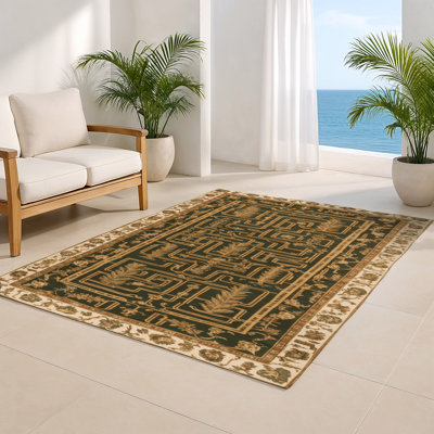Tapis d'intérieur et d'extérieur brun français