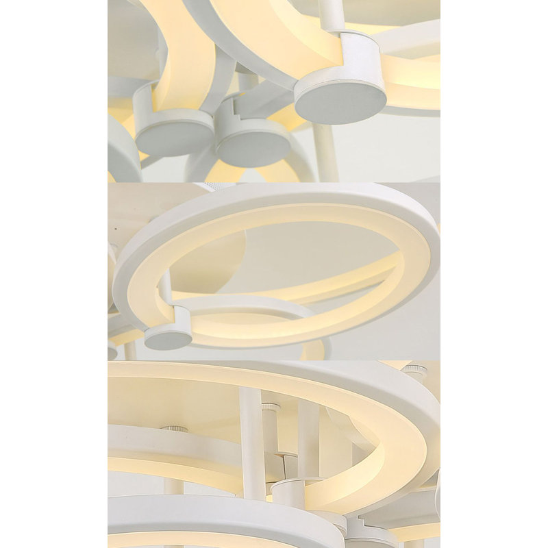 Airanna Acrylic LED Semi Flush Mount