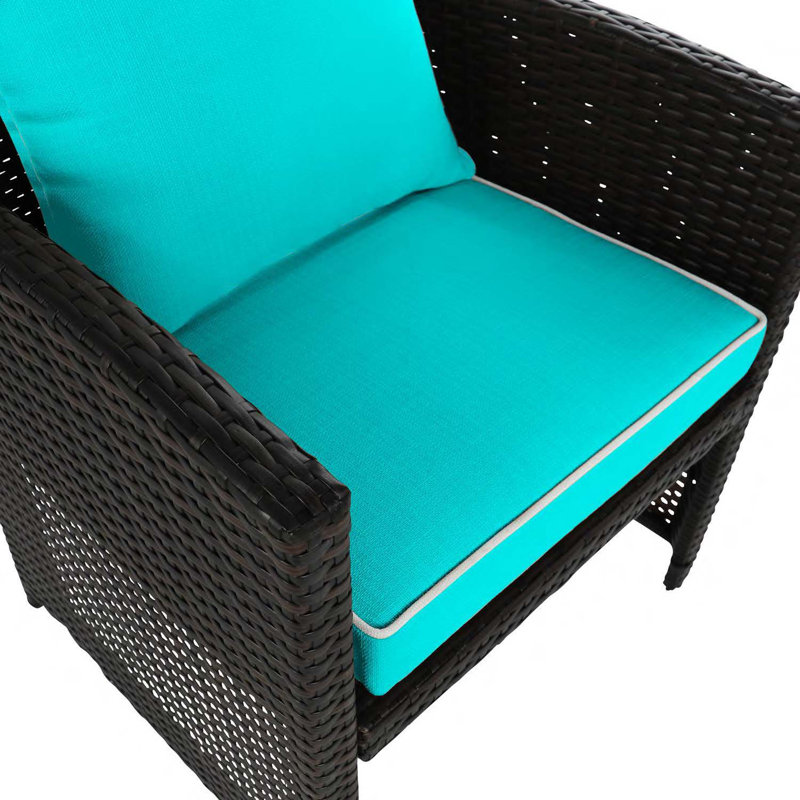 Coussin de siège d'extérieur / d'intérieur Wendin, Turquoise