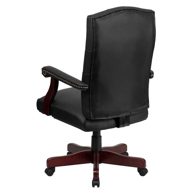 Martha Washington Executive High-Back Black LeatherSoft Swivel Chair