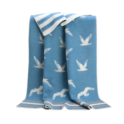 Coastal Hand Woven Throw Blanket