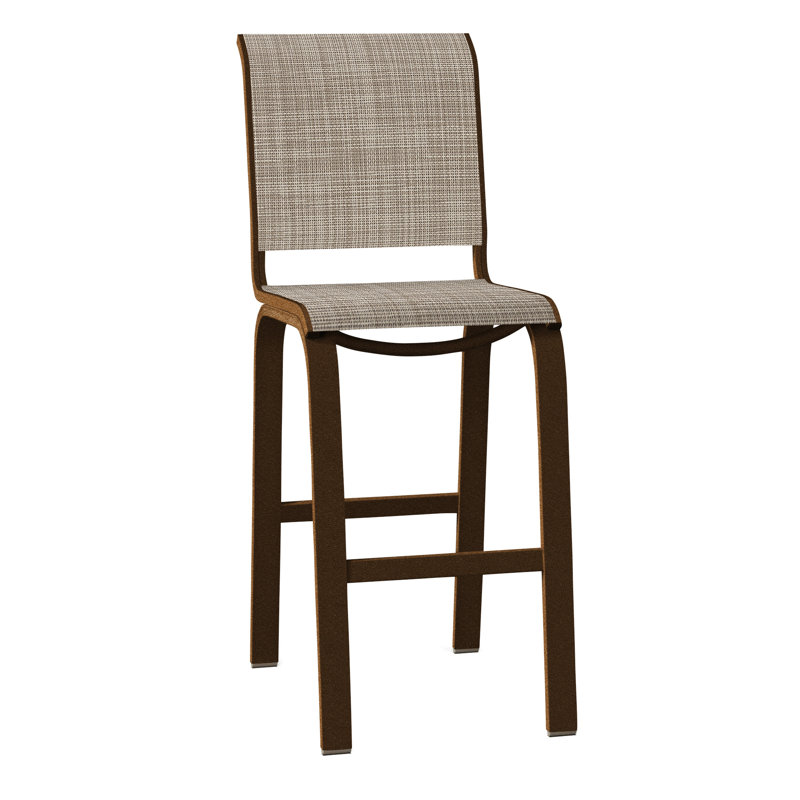 Tabouret de bar 29,5 po Holna, Bristol taupe Sunbrella®, Kona texturé