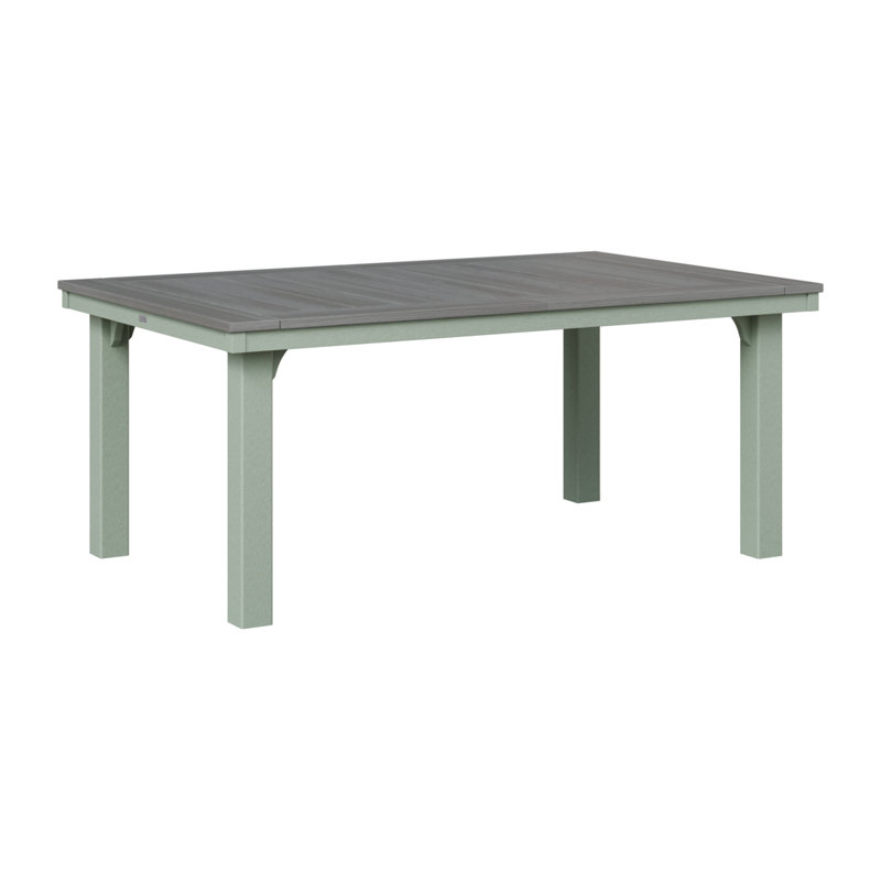 Homestead Outdoor Dining Table, Driftwood Gray, Seafoam
