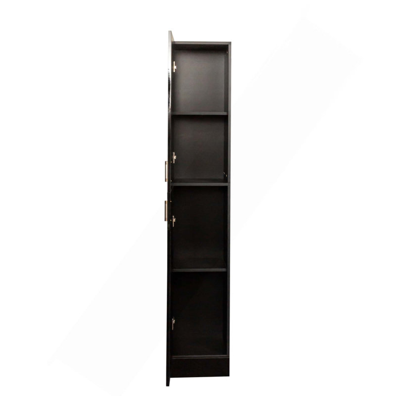 Armoire de rangement autoportante avec tablettes et portes non réglables pour une organisation polyvalente dans plusieurs pièces