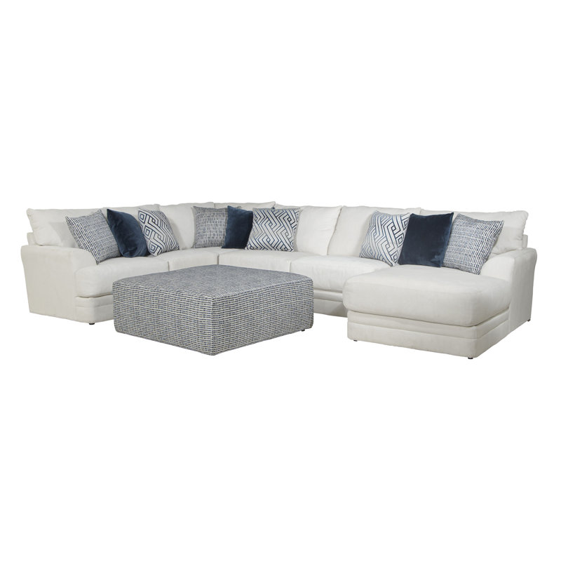 Dherry 4 - Piece Upholstered Sectional, Right Hand Facing
