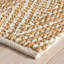 Tapis ivoire / naturel en jute tissé à la main Meghan-66334812