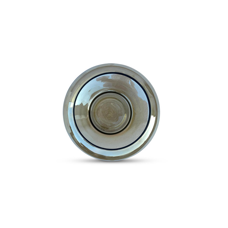 Petit bol en verre Alderete brun fumé, H 3,5 po x l 8 po x P 8 po