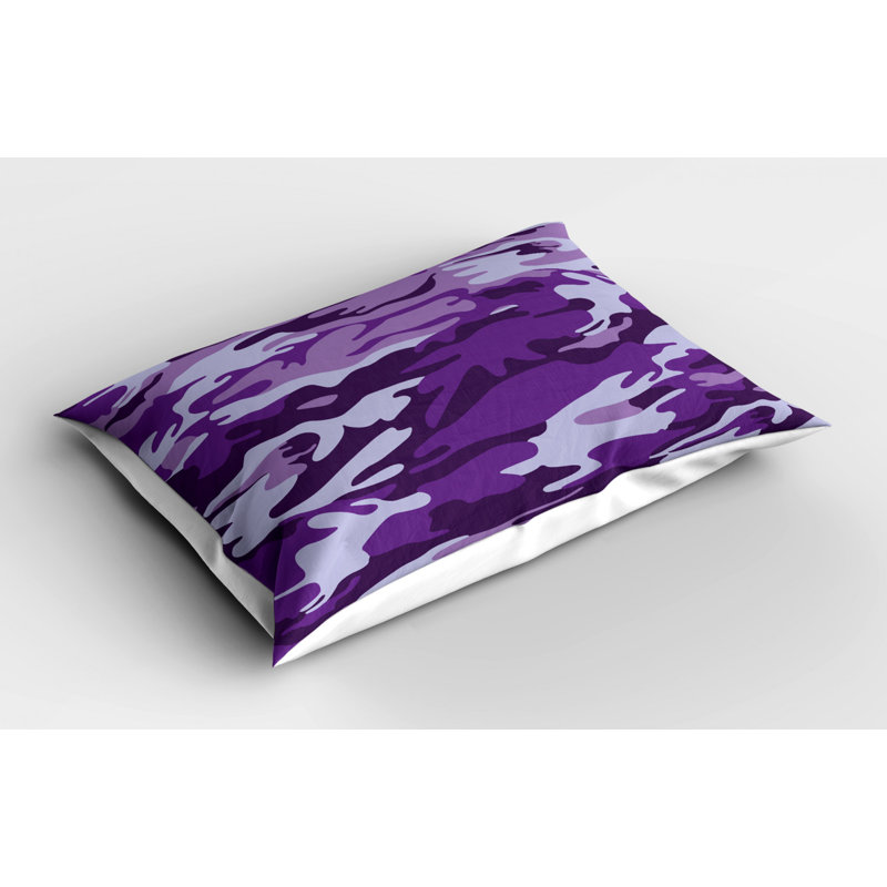 Camo Polyester Abstract Sham Set, Queen