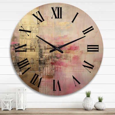 Horloge murale en bois massif Antonasia