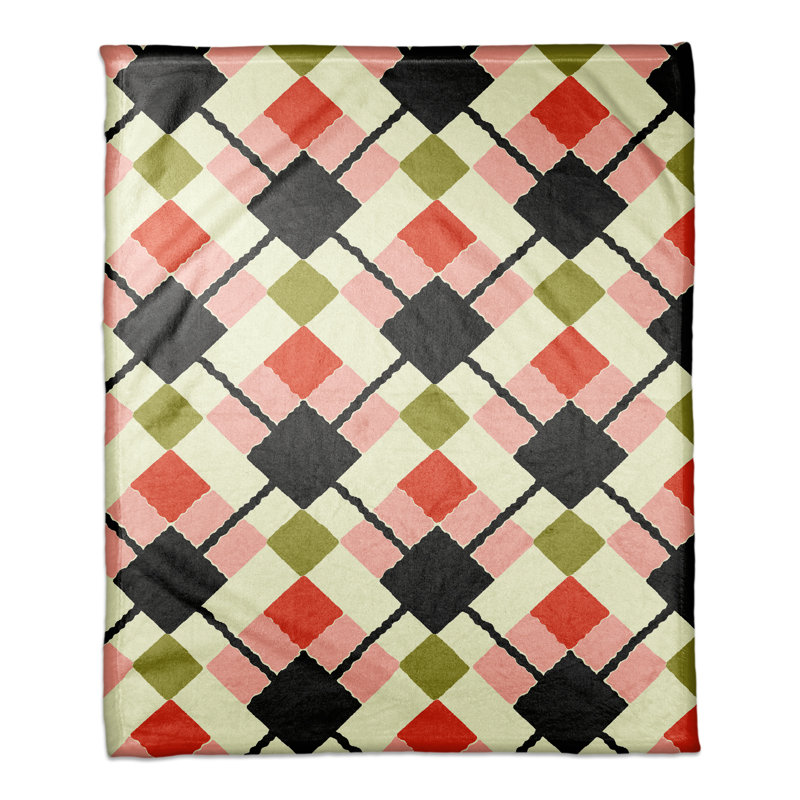Hand Woven Throw Blanket, Pink