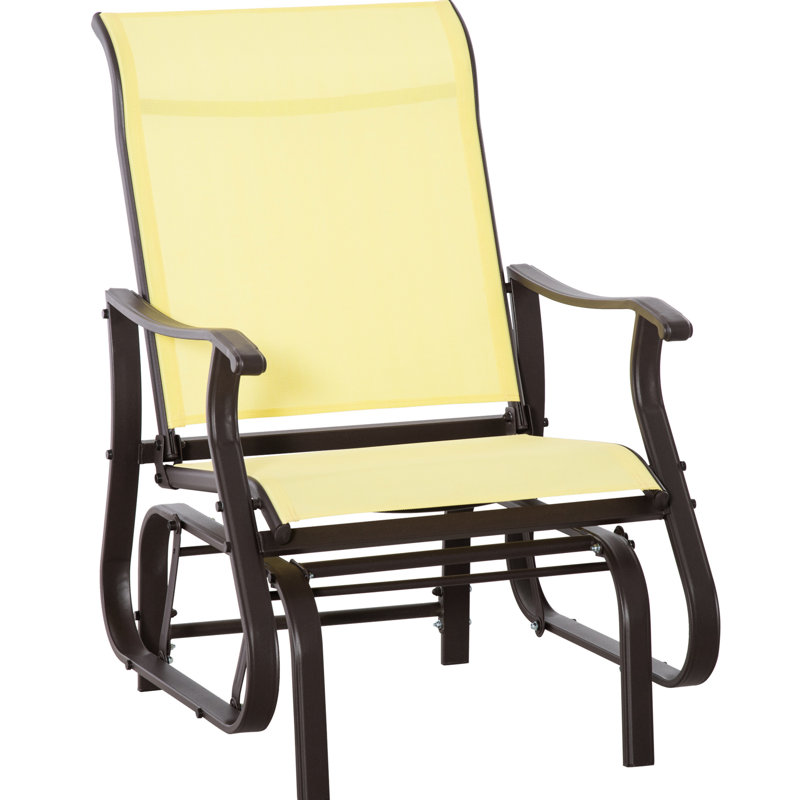 Balancelle d'extérieur beige avec chaise de jardin en tissu stable