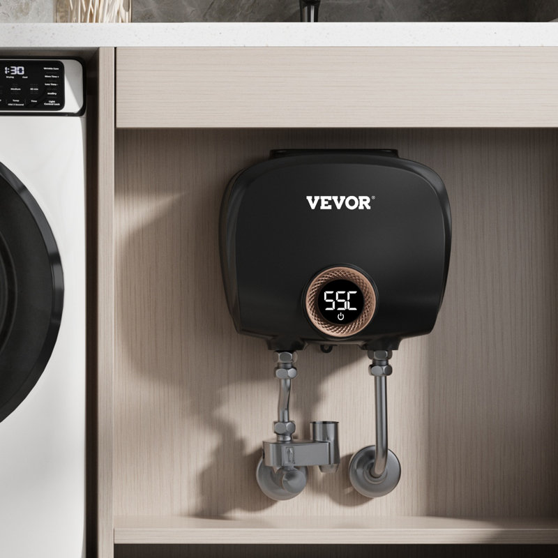 Chauffe-eau électrique sans réservoir VEVOR, chauffe-eau instantané à la demande de 7 kW sur demande