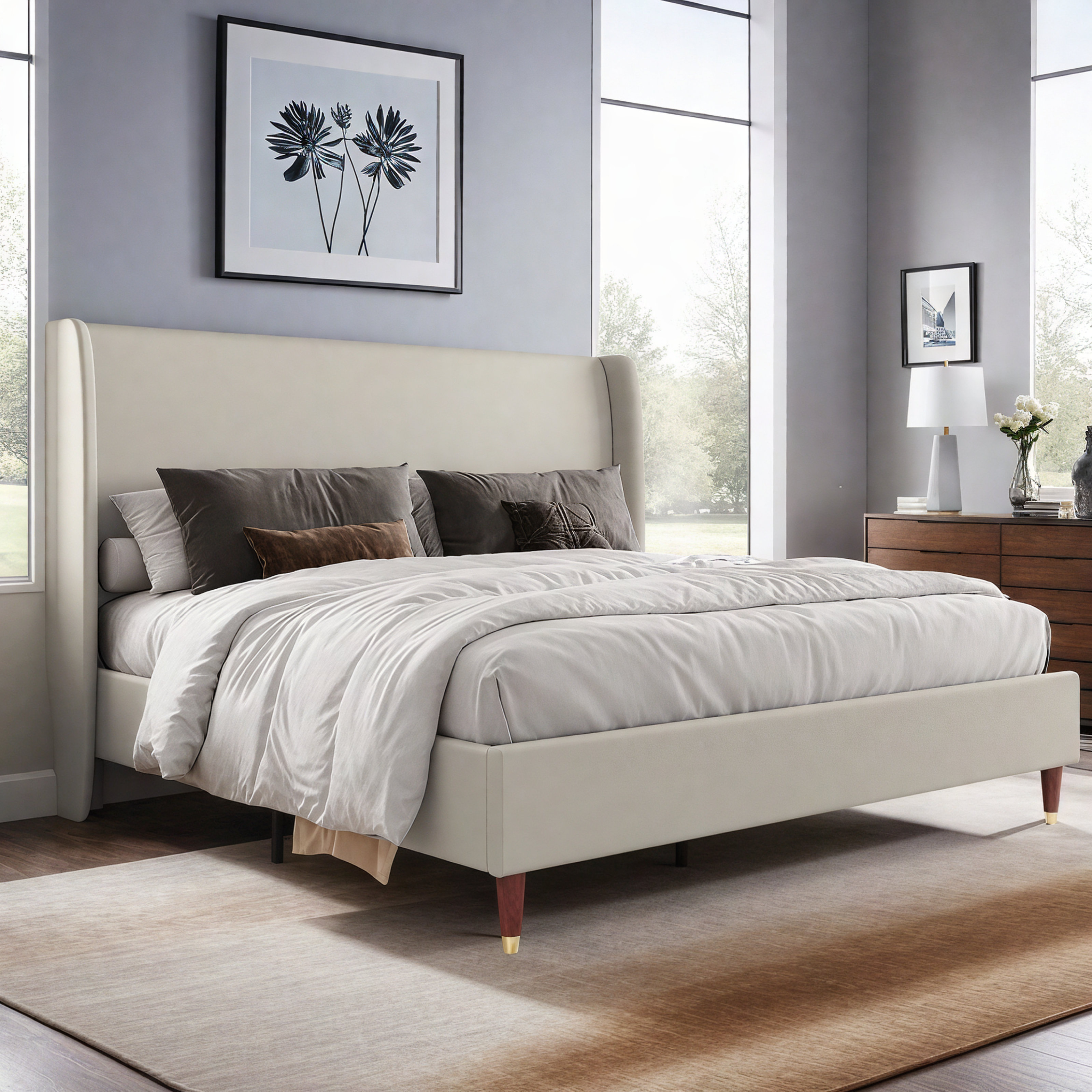 Belo Upholstered Platform Bed