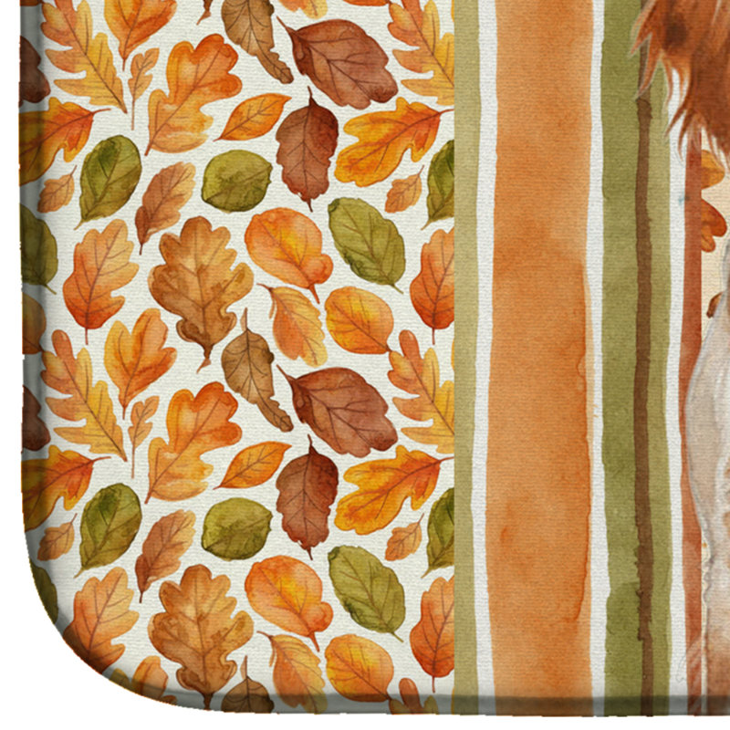 Tapis de séchage orange Orange Belton English Setter Heirloom